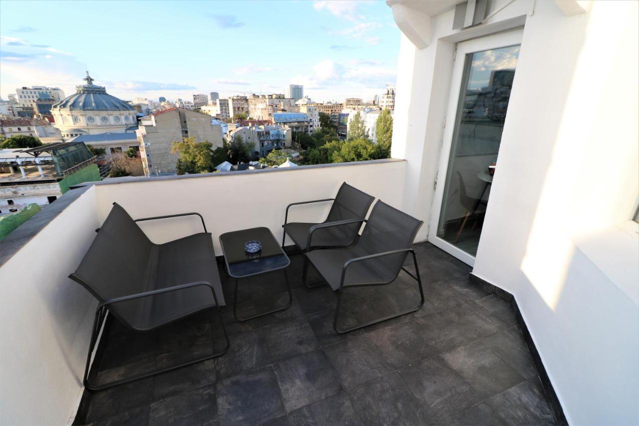 Athenee Palace Apartment - Panoramic View Terrace & Balcony - Free Minibar Bucareste Exterior foto