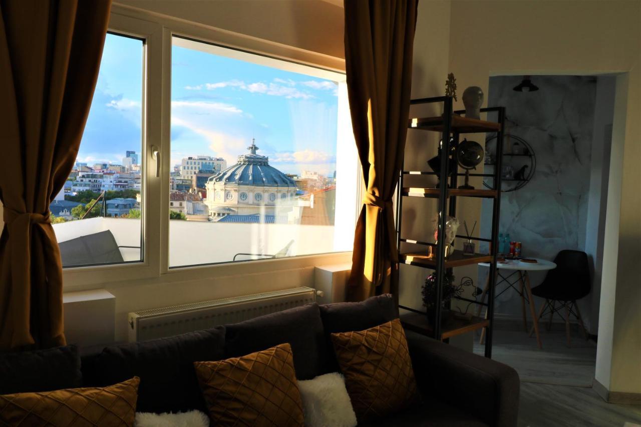 Athenee Palace Apartment - Panoramic View Terrace & Balcony - Free Minibar Bucareste Exterior foto