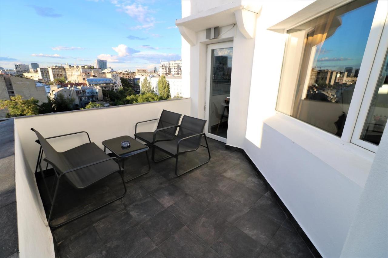 Athenee Palace Apartment - Panoramic View Terrace & Balcony - Free Minibar Bucareste Exterior foto