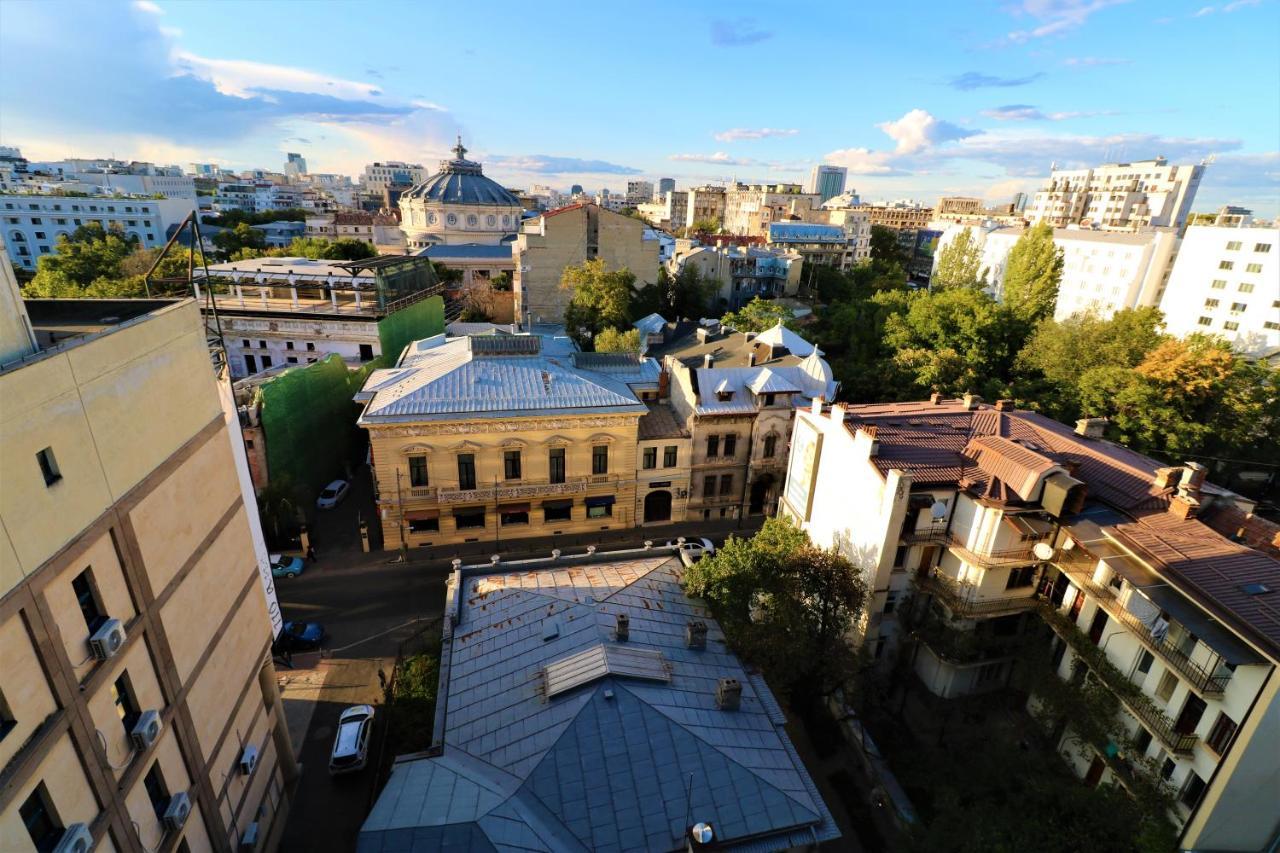 Athenee Palace Apartment - Panoramic View Terrace & Balcony - Free Minibar Bucareste Exterior foto
